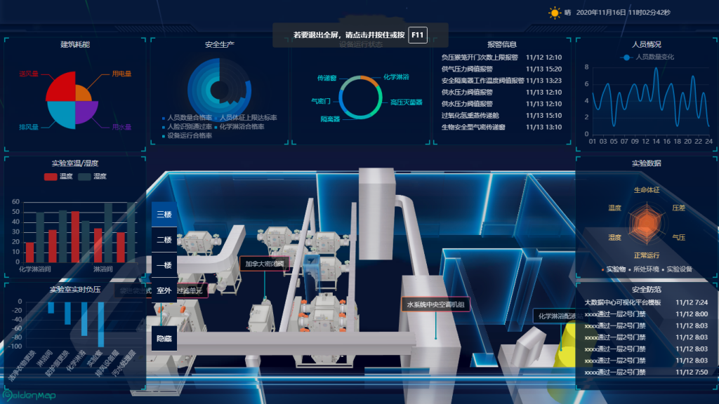 数字孪生校园3D可视化地图服务平台