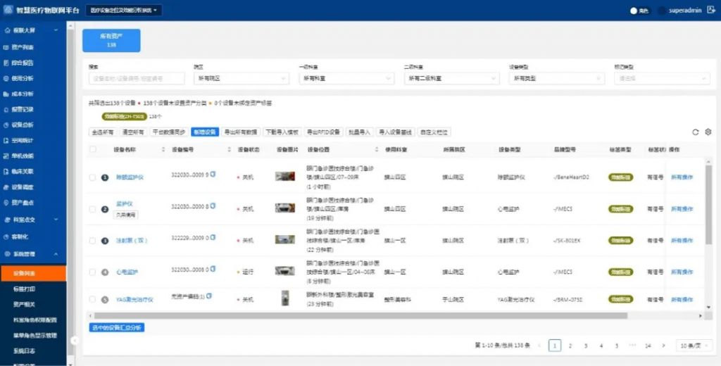 医院医疗设备智慧管理